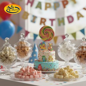 تزیین جشن تولد با آبنبات