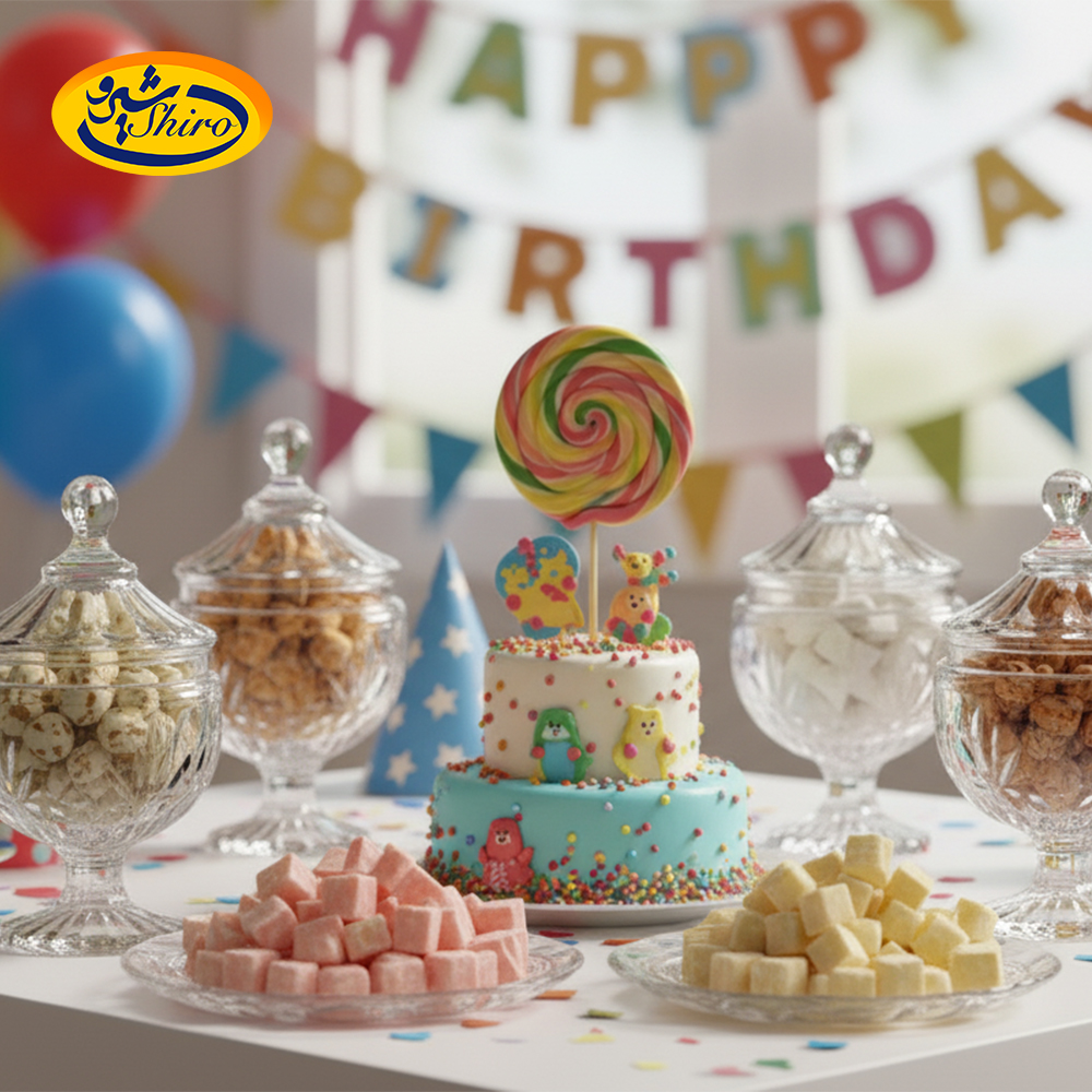 تزیین جشن تولد با آبنبات